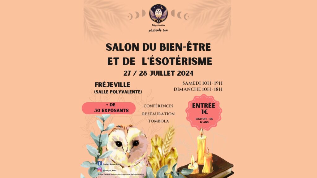 Salon du être et de l'Esotérisme Fréjeville 27 et 28 JUIllet 2024